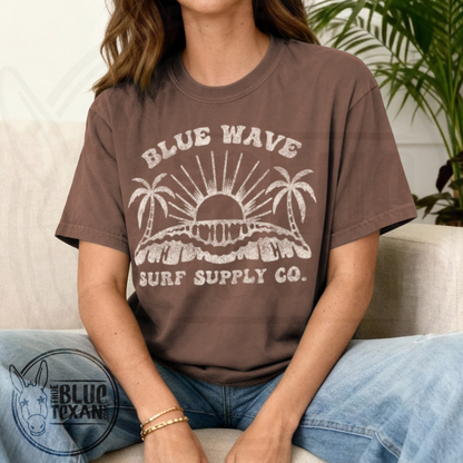 Blue Wave Surf Supply Co | Unisex Comfort Colors Tee