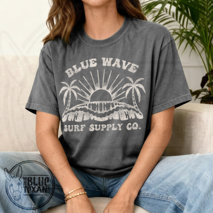 Blue Wave Surf Supply Co | Unisex Comfort Colors Tee