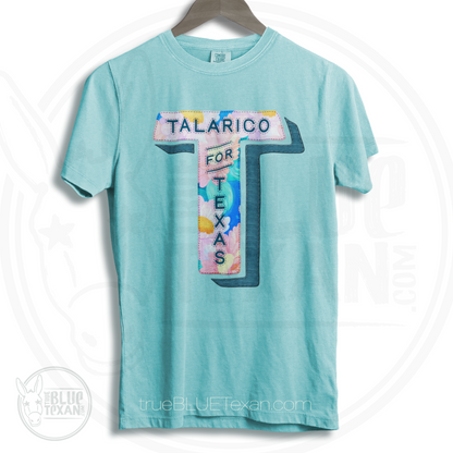 Talarico for Texas | Faux Floral Embroidery | Premium Unisex Comfort Colors T Shirt