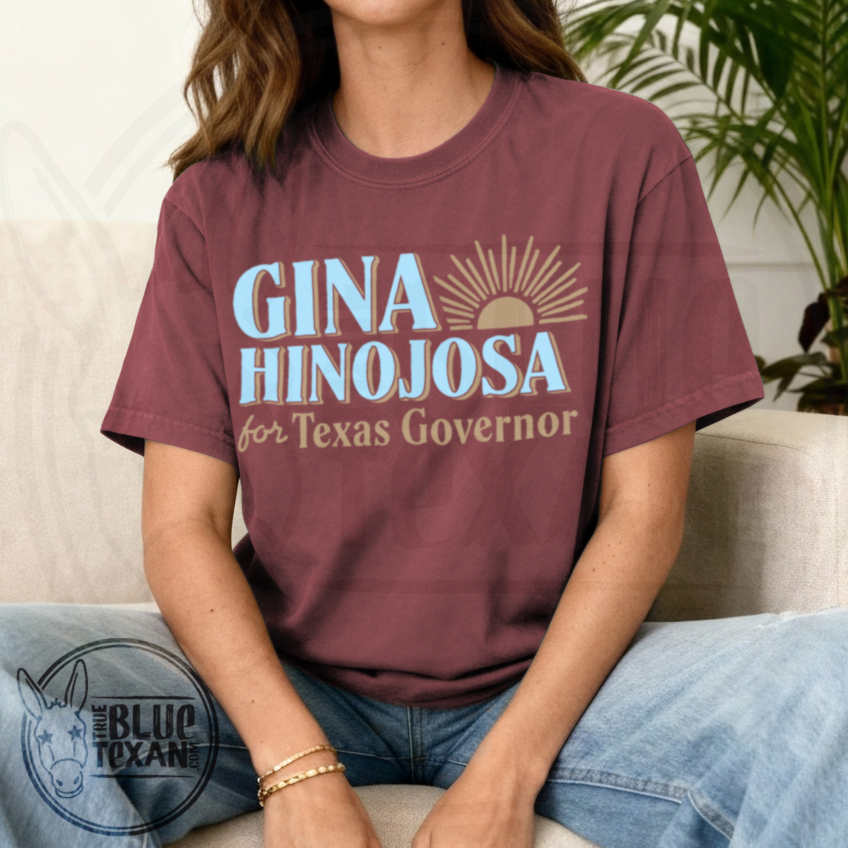 Gina Hinojosa for Governor | New Day Design | Comfort Colors Tee