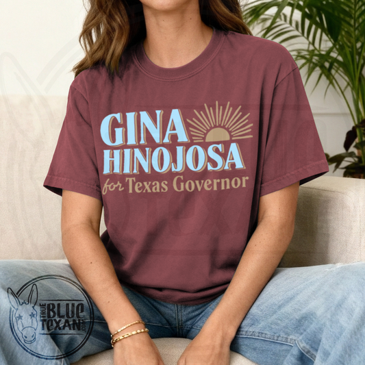 Gina Hinojosa for Governor | New Day Design | Comfort Colors Tee