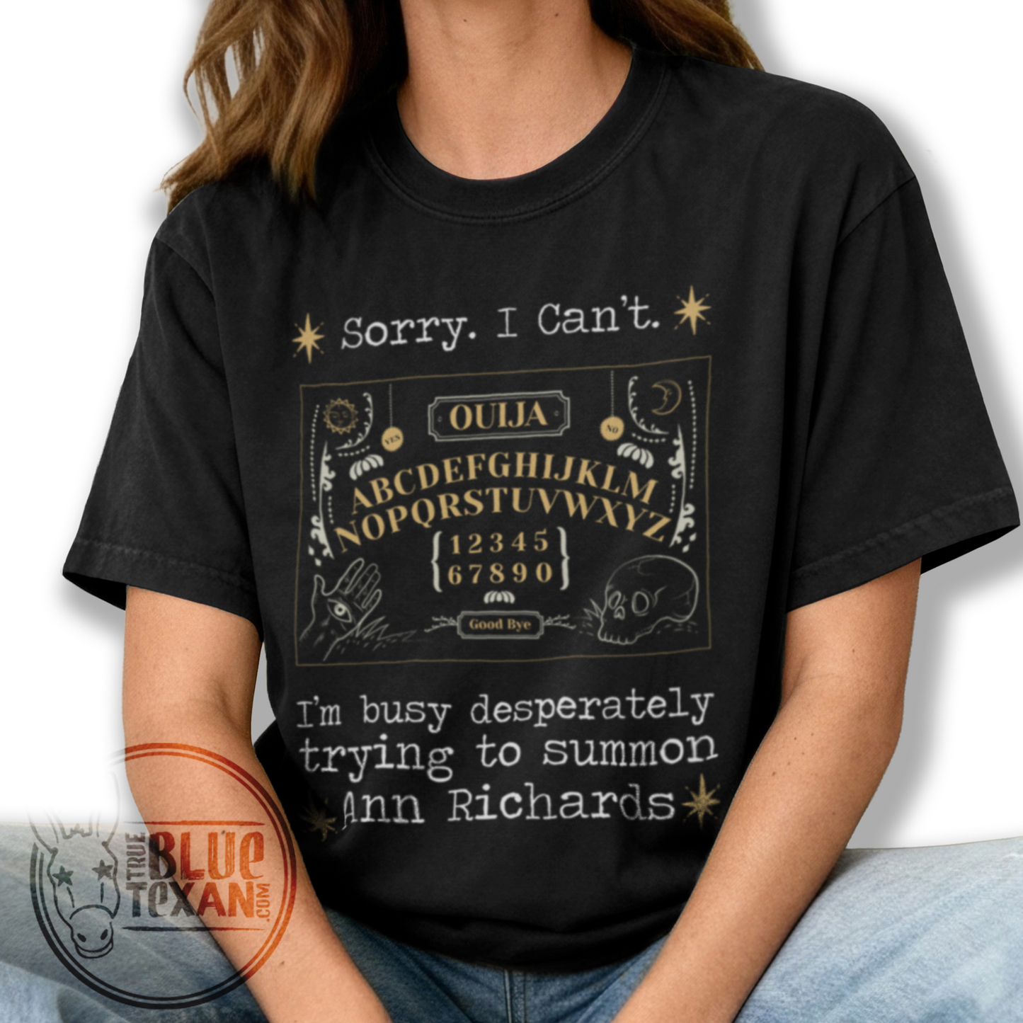 Summoning Ann Richards Ouija Board |  Unisex Comfort Colors TShirt