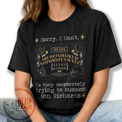 Summoning Ann Richards Ouija Board |  Unisex Comfort Colors TShirt