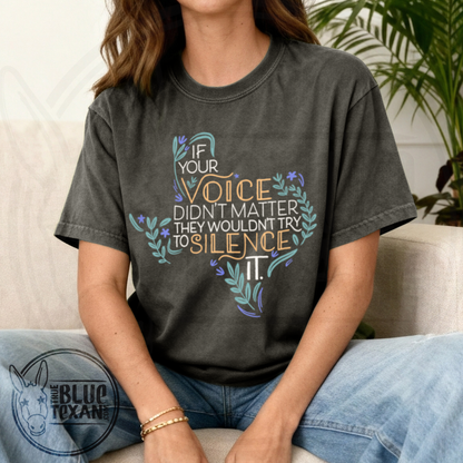 Your Voice Matters Oversized | Comfort Colors Tee