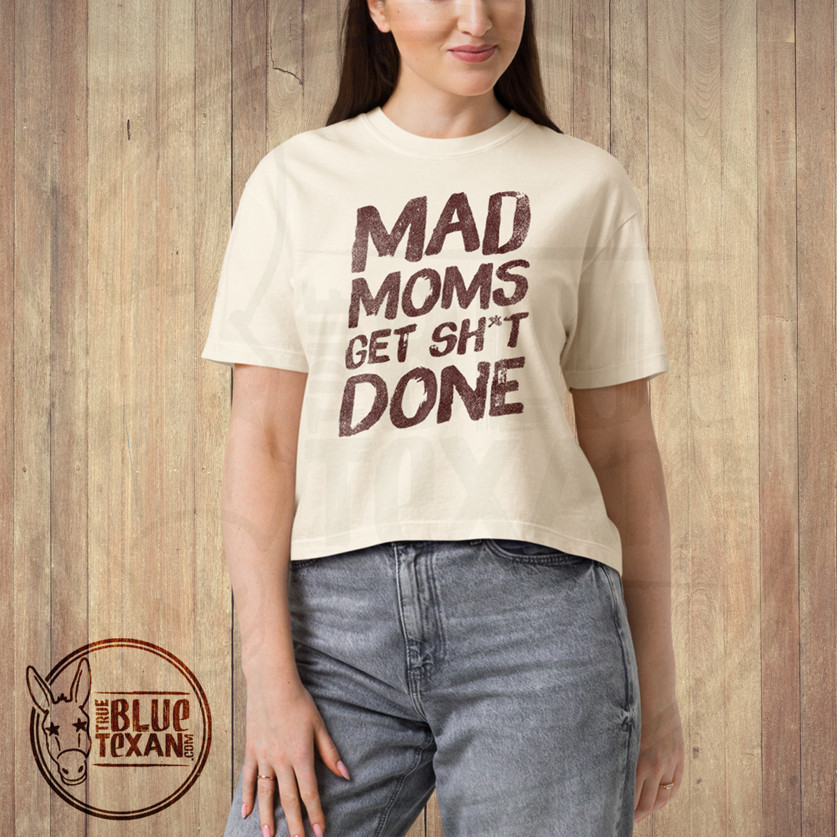 Mad Moms Get Shit Done | Ivory | Comfort Colors Women's Boxy Tee