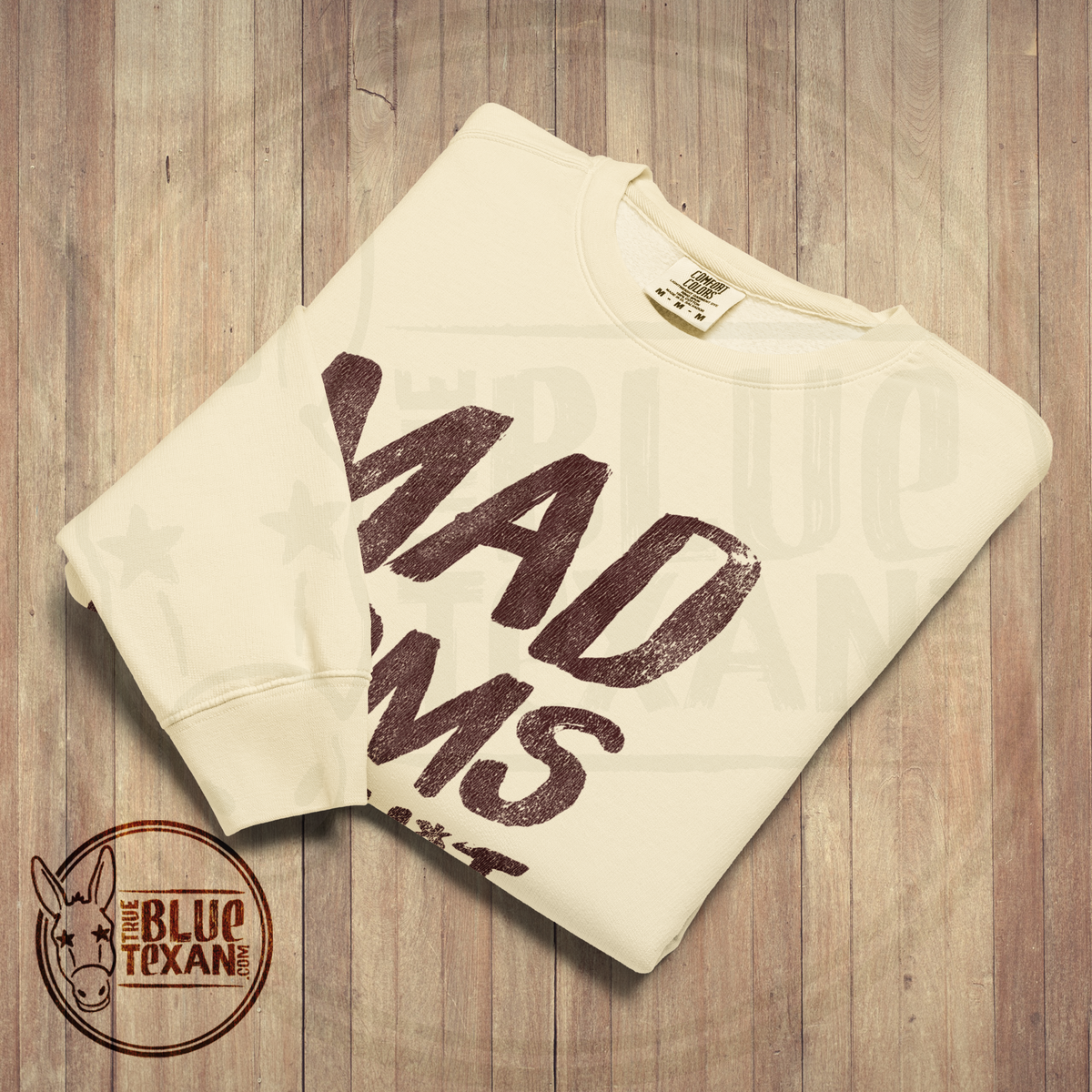 Mad Moms Get Shit Done | Ivory | Comfort Colors Lightweight Unisex Sweatshirt