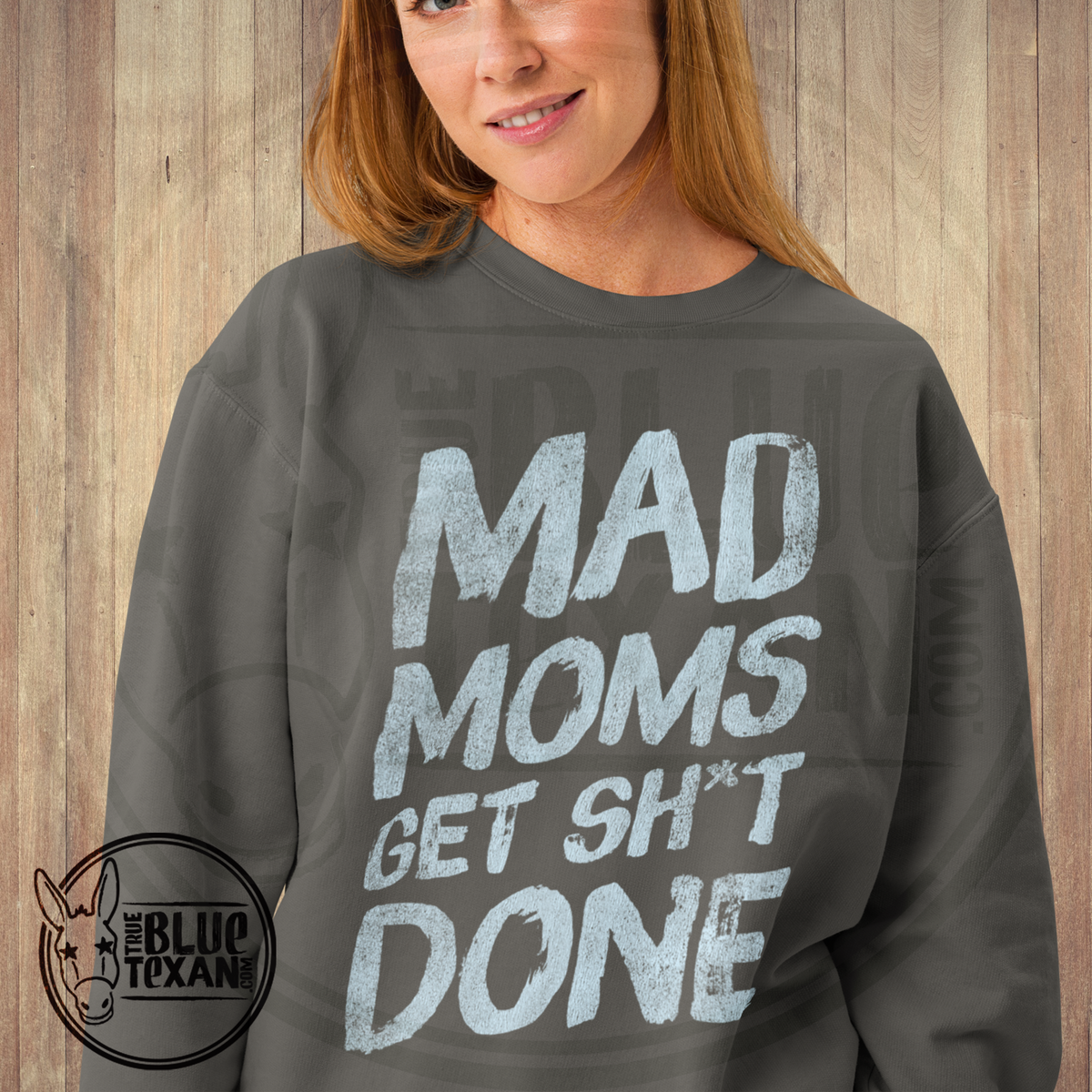 Mad Moms Get Shit Done | Pepper | Comfort Colors Lightweight Unisex Sweatshirt