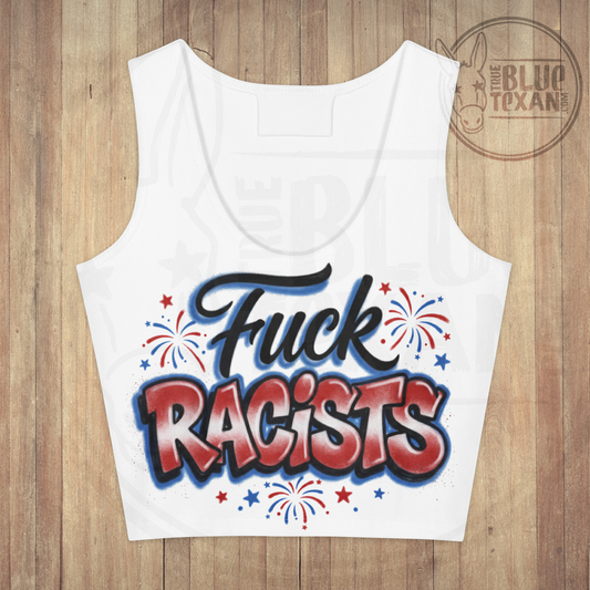 Fuck Racists | Cotton Cropped Tank Top