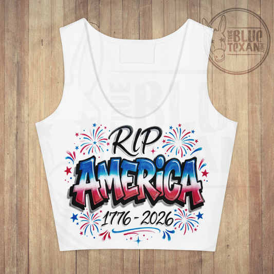 RIP America | Cotton Cropped Tank Top