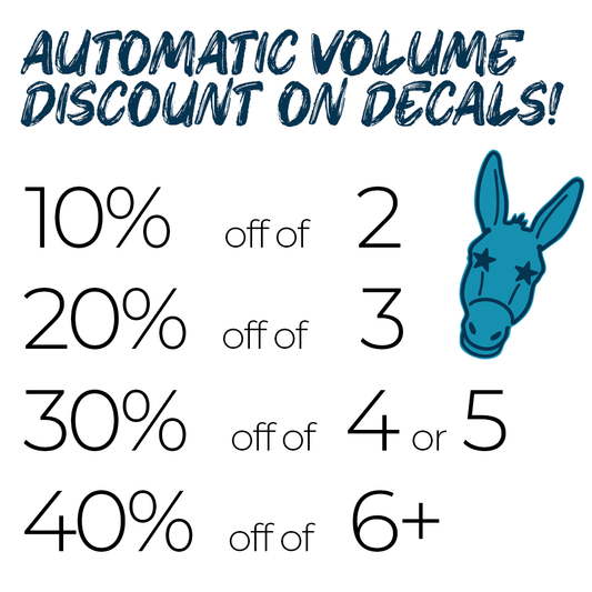 We Peaked at Ann Richards Y'all! - 4" & 2" Decal Set
