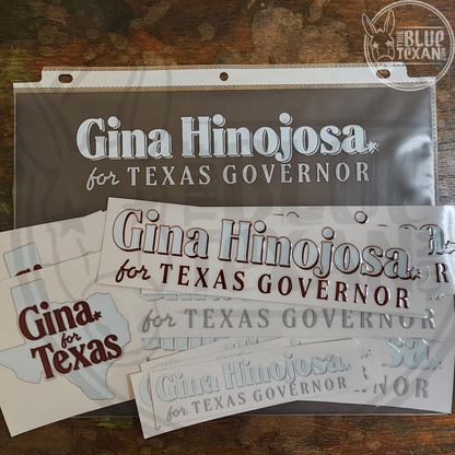 Gina Hinojosa for Texas Governor | UV Printed Perma Decal