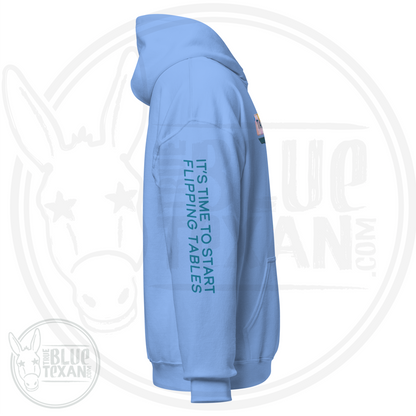 Talarico for Texas w/ Arm Quote | Faux Floral Applique | Unisex Hoodie