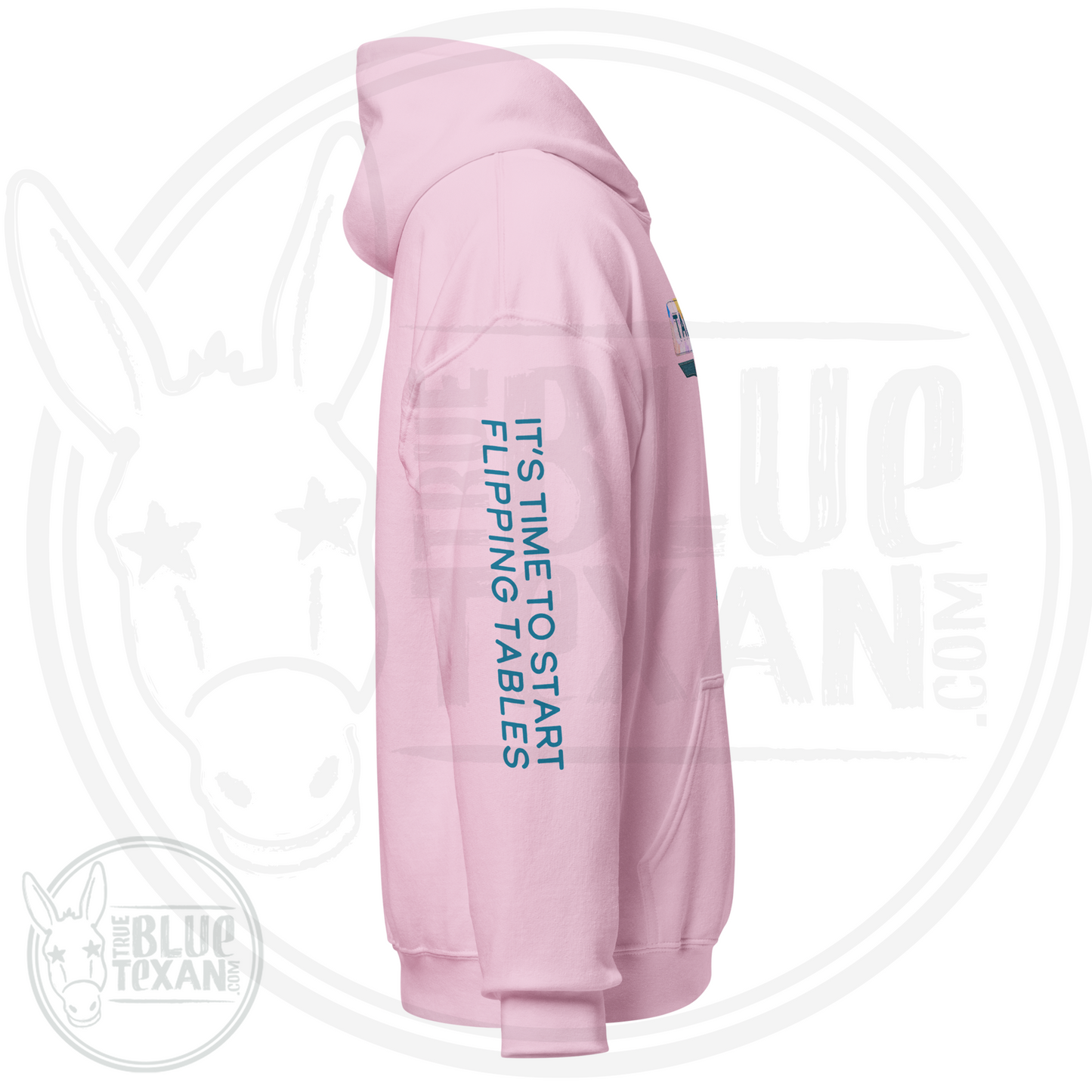 Talarico for Texas w/ Arm Quote | Faux Floral Applique | Unisex Hoodie
