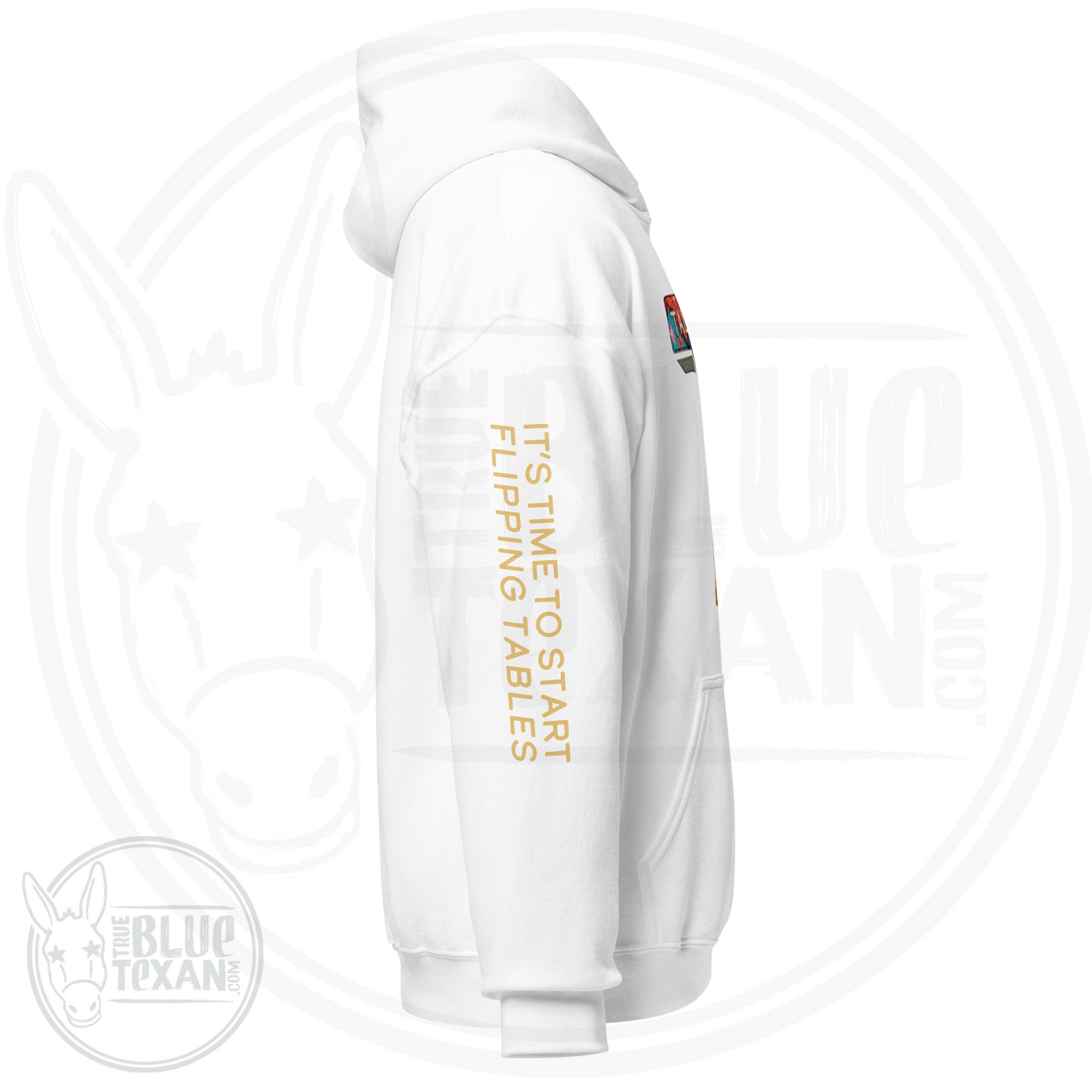 Talarico for Texas w/ Arm Quote | Faux Quilted Applique | Unisex Hoodie