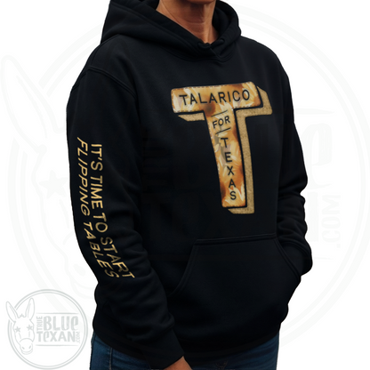 Talarico for Texas w/ Arm Quote | Faux Sunflower Applique | Unisex Hoodie
