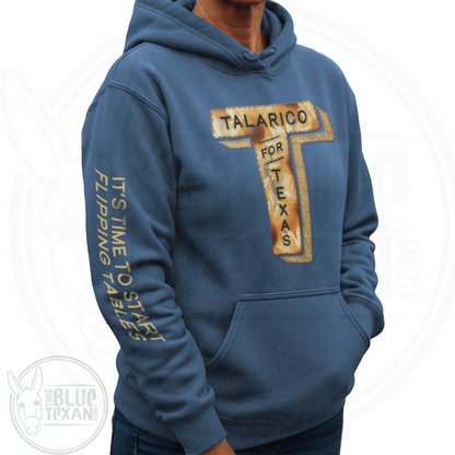 Talarico for Texas w/ Arm Quote | Faux Sunflower Applique | Unisex Hoodie
