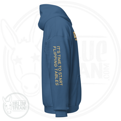 Talarico for Texas w/ Arm Quote | Faux Sunflower Applique | Unisex Hoodie