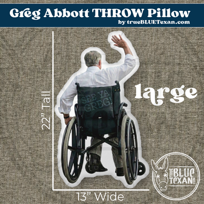 See Ya Greg! Custom Shaped THROW Pillow | Multiple Sizes