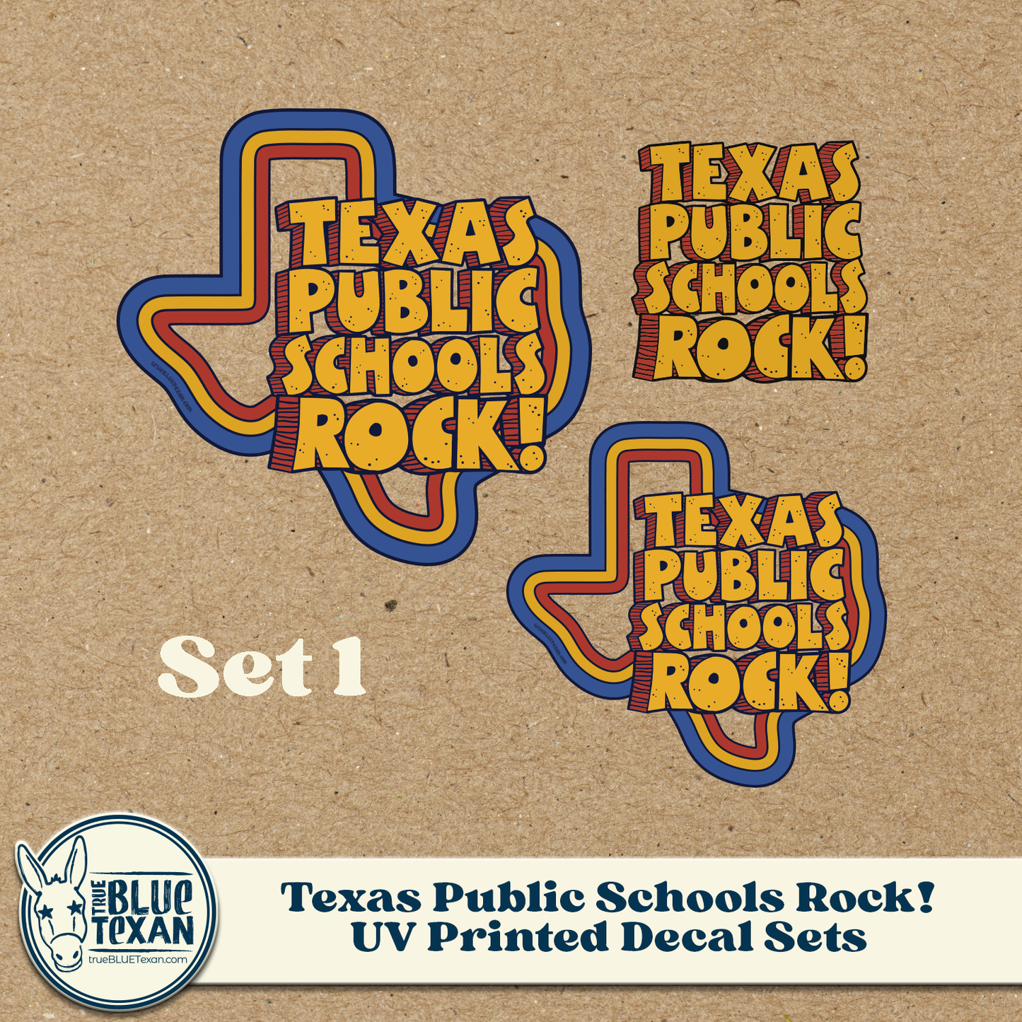 Texas Public Schools Rock | UV Printed Decals