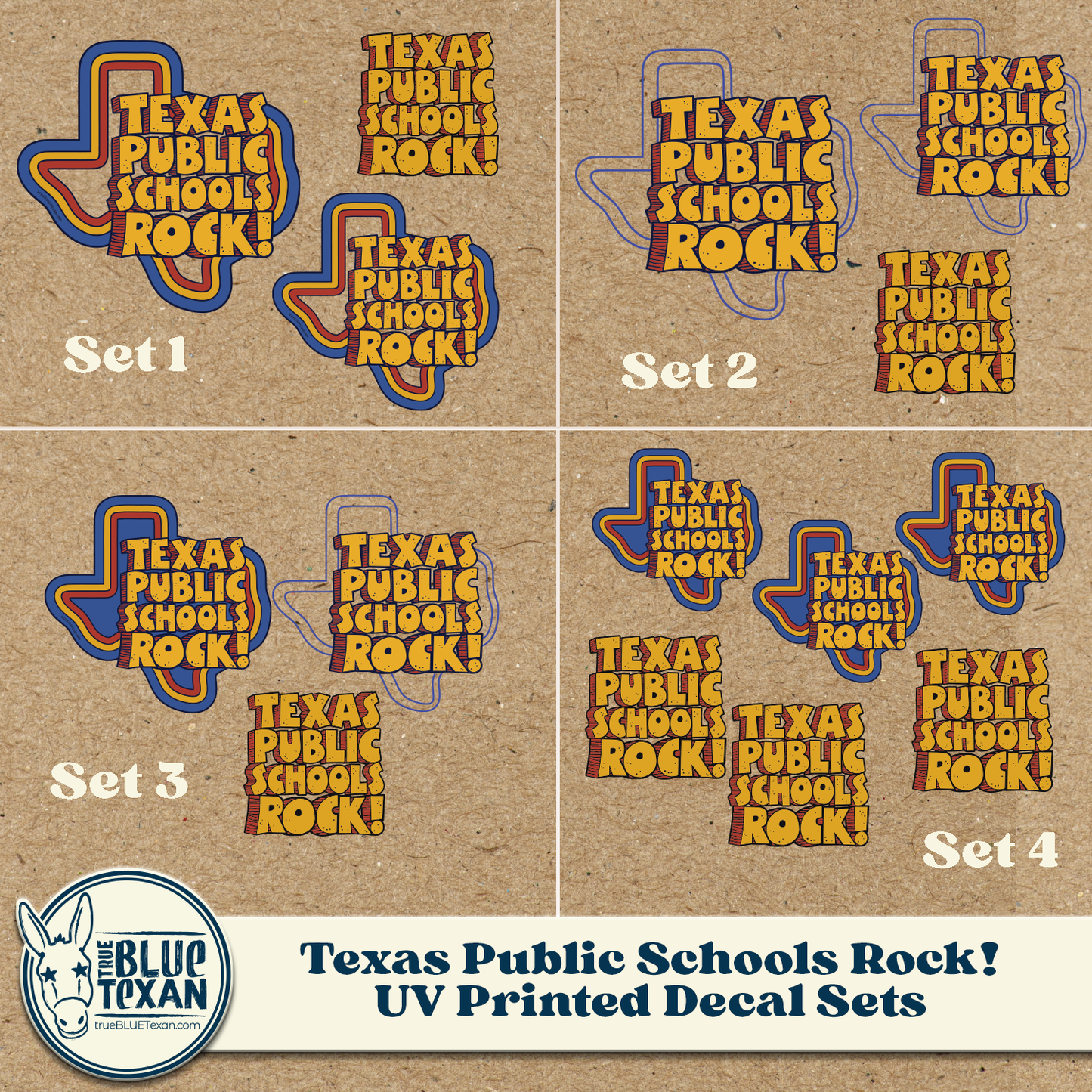Texas Public Schools Rock | UV Printed Decals