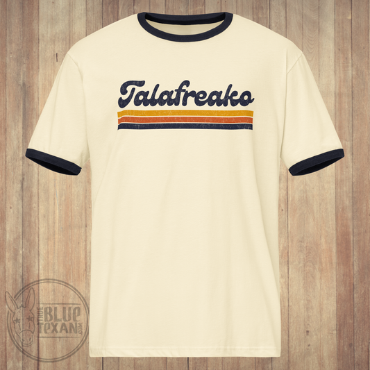 Talafreako Vintage Inspired Unisex Ringer TShirt