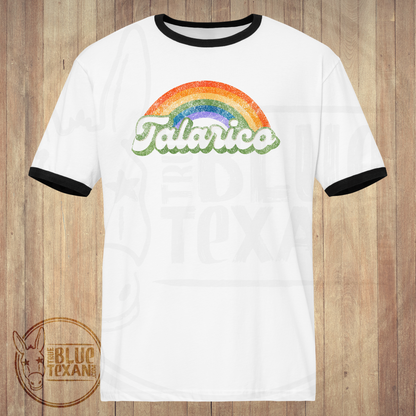 Talarico Rainbow Vintage Inspired Pride | Unisex Ringer TShirt