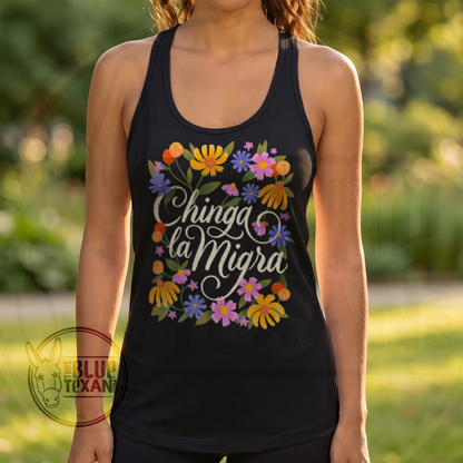 Chinga la Migra | Women's Racerback Tank Top