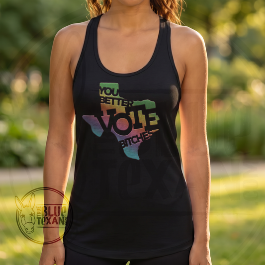 You Better Vote Bitches | Women’s Fitted Racerback Tank Top