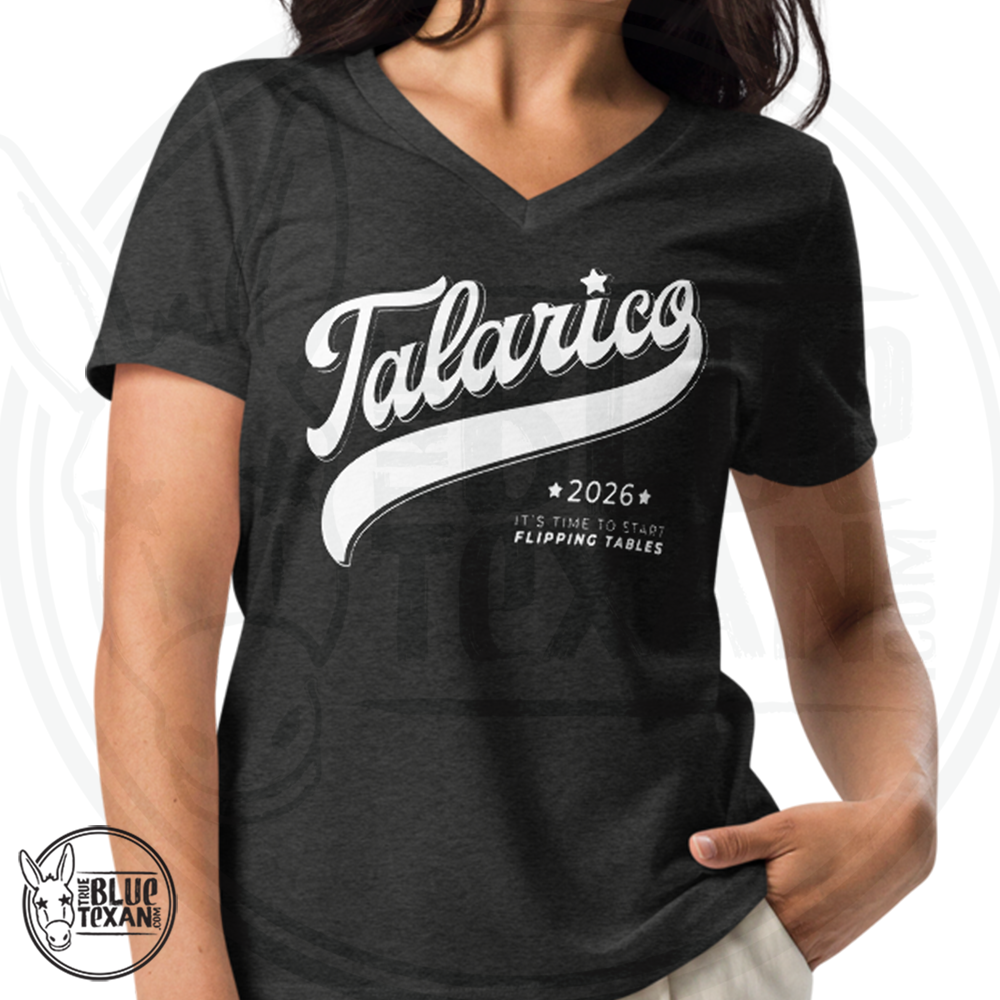 Talarico 2026 Flipping Tables Baseball Design | Women’s VNeck Premium TShirt