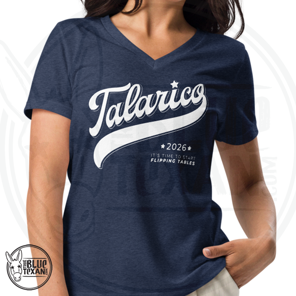 Talarico 2026 Flipping Tables Baseball Design | Women’s VNeck Premium TShirt